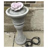 Stone Floral Water Fountain
