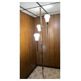 Vintage Tension Pole Lamp w/ 3 Shades