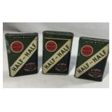 Vintage Advertising Tins Half & Half Tabacco (3)