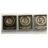 John F Kennedy Memorial Medals (6 total)
