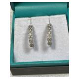 Sterling 1/4 CTTW Diamond Earrings