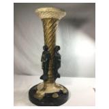 Large French Empire-Style Plaster Candle Holder