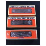 Lionel Erie Boxcar Collection (3) in org boxes