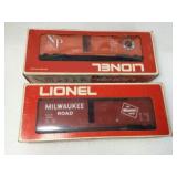 Lionel  Milwaukee & NP Boxcars (2) New in box