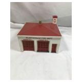 Vintage Plasticville Red & White Fire Dept.
