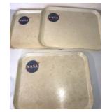 NASA Fiberglass Lunch Trays (3)