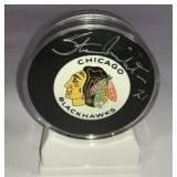 Autographed Stan Mikita Chicago Blackhawks Puck
