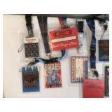 A Collection of Vintage Rock and Pop Concert Backs