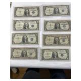 Silver Certificate Blue Seal Notes (8)
