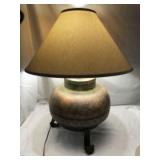 Vintage Pottery Lamp Southwestern Design