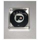 Bob Clarke Autographed Numbered Puck