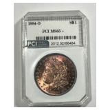 1884 O Morgan Dollar PCI MS65+