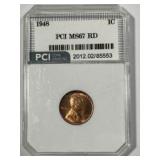 1948 Penny PCI MS67 Red