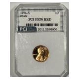 1974-S Penny PCI MS70 Red