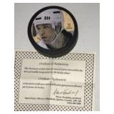 Joe Juneau Autographed NHL Puck w/ Certificate