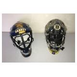 Buffalo Sabres & Boston Bruins Mini Goalie Masks
