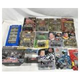 20 Diecast race cars all sealed in packages