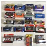 20 Diecast race cars all in sealed packages