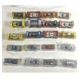 20 toy Race cars all sealed packages