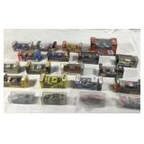 20 toy race cars all packages sealed various
