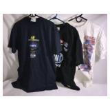 3 pair NASCAR T-shirts size L