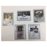 NASCAR Autographed Trading Cards (5)