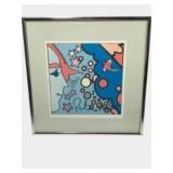 Peter Max Signed and Embossed Serigraph Framed Pop