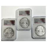 Silver Eagle 250 Privy Navy MS 70 (3)