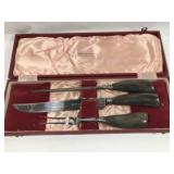 Buffalo Horn Handle Carving Set