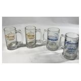 Notre Dame Gipperï¿½s Glass Beer Mugs (4)