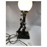 Vintage Novelty Bar Lamp Drunken Hobo on  Lamppost