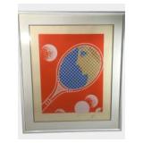 LeRoy Neiman Signed and Numbered Tennis Serigraph