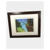 Signed Surrealist Landscape Print Numbered 2 of 99