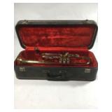 York National Brass Trumpet w/ Vintage Hard Case