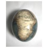 Decoupage Ostrich Eggshell Map of Africa
