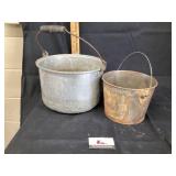 Galvanized buckets