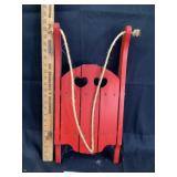 Wooden sleigh