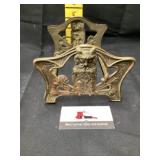 Brass owl adjustable book holder