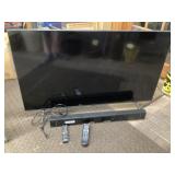 55 inch TV with sound bar unable to test no cord
