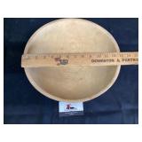 Wood bowl approximately 13 inches across