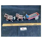 Cast-iron horse and buggy