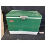 Metal Coleman cooler 22 x 14 x 16 tall