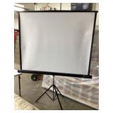 Movie screen approximately 59 inches across by 4
