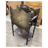 Magazine rack approximately 10 x 15 x 45 tall