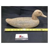 Wooden duck decoy