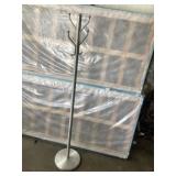 Aluminum hall tree approximately 6 foot tall