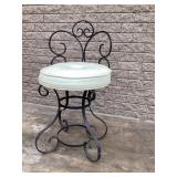 Vanity chair, approximately 17 inches seat to