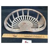 Cast-iron implement seat