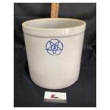 3 gallon blue star stoneware crock