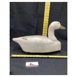 Wooden swan decoy